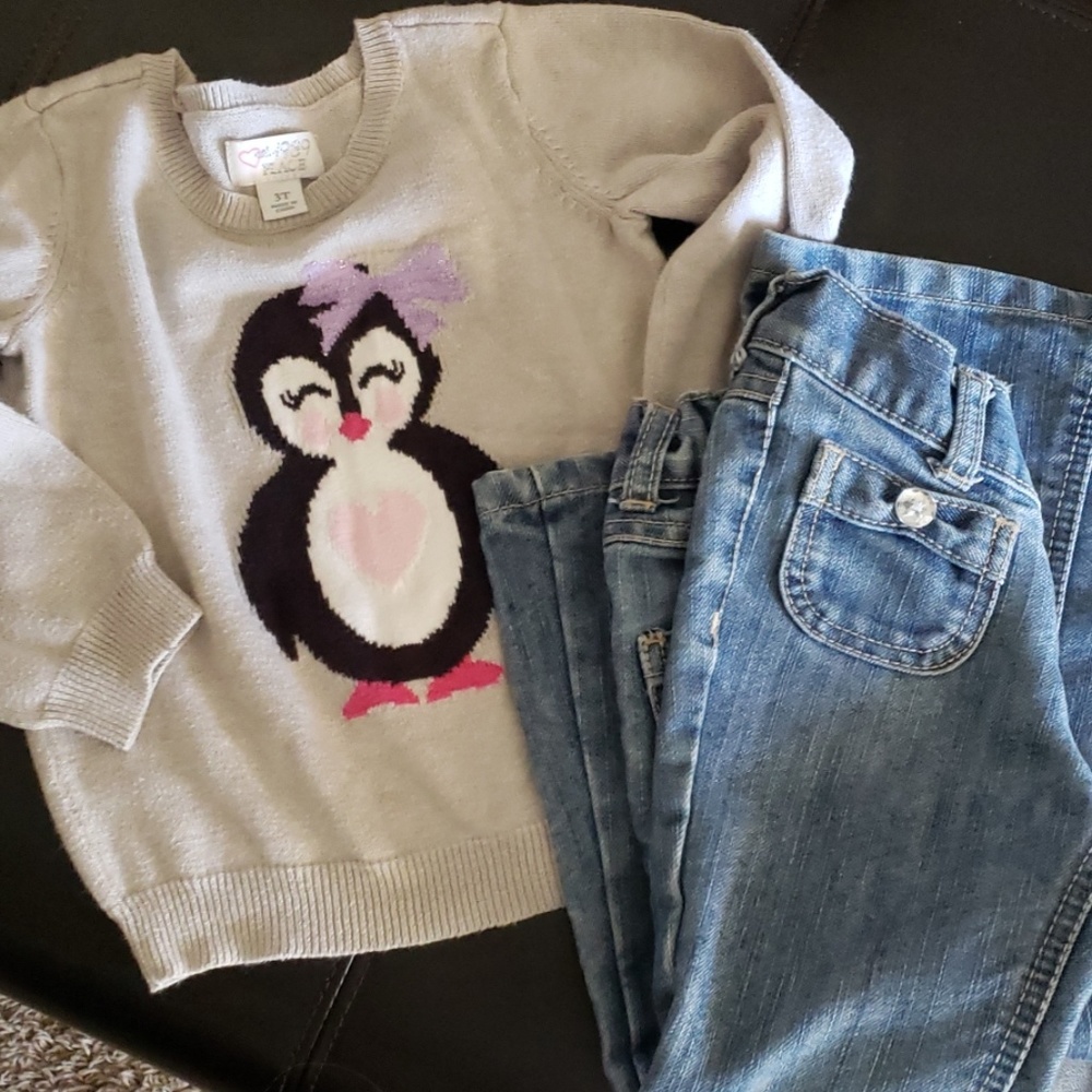 Sweater and jeans